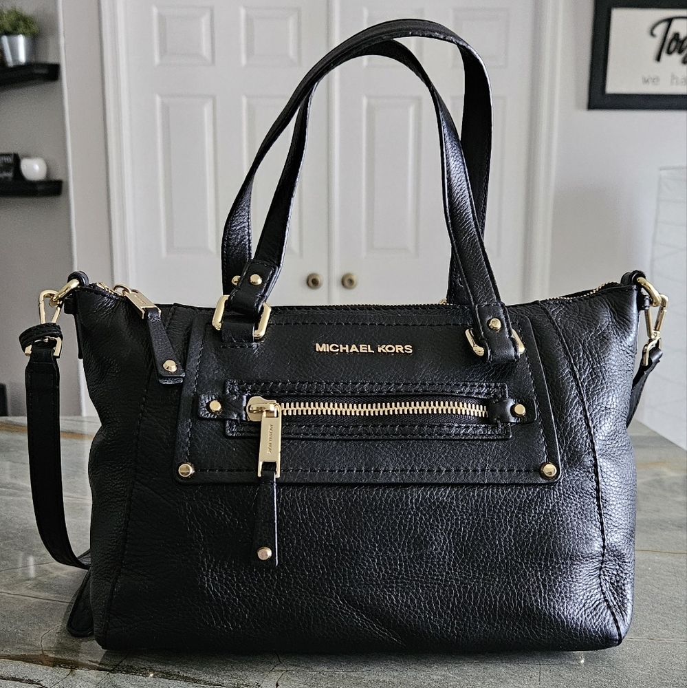 Michael Kors Black Leather Women's Bag